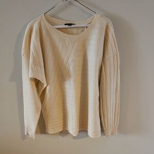 Saks Fifth Avenue Cream Cashmere Sweater